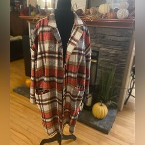 Plaid Long Shacket